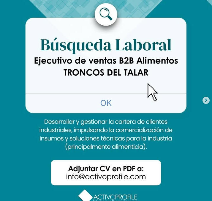 EJECUTIVO DE VENTAS (INDUSTRIA QUIMICA)